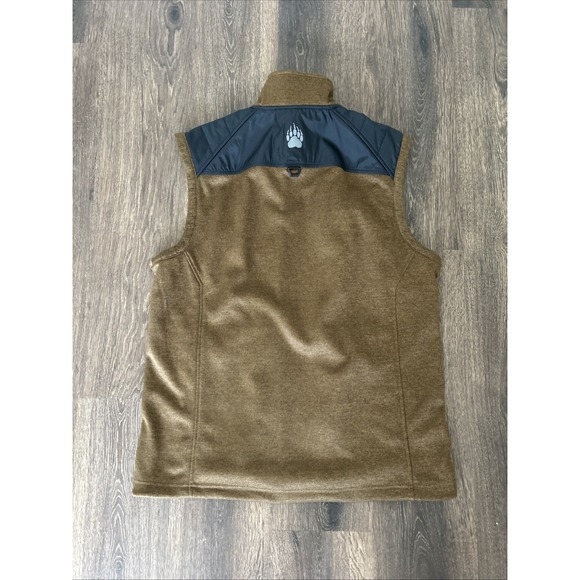 Alaskan Hardgear King Crab Fleece Vest Men's M Brown Fishing Hunting - Picture 7 of 7